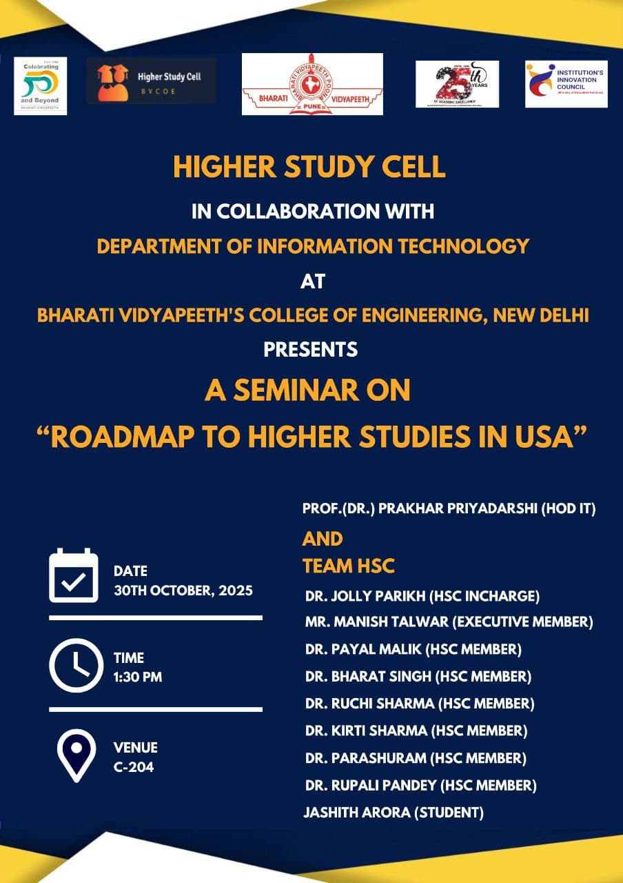 Seminar: Roadmap to Higher Studies in USA