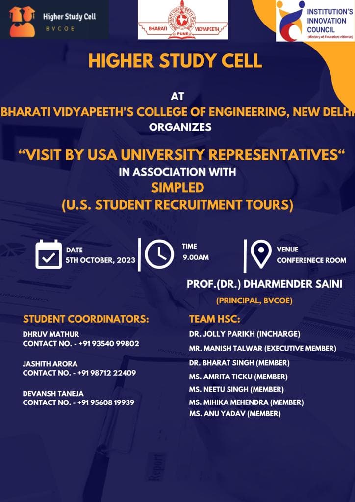 Visit by USA University Representatives